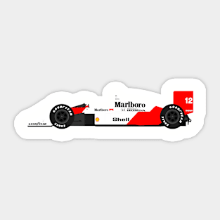 McLaren MP4/4 F1 Ayrton Senna Sticker